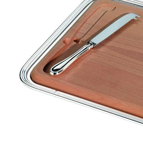 Rechthoekig kaasdienblad met mes