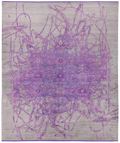 Bidjar muted 2 paars tapijt