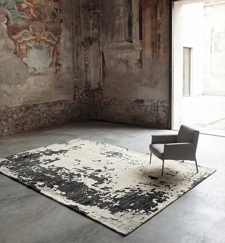 Monochrome Weathered Canvas vloerkleed