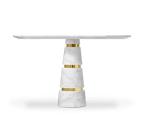 Avalanche Carrara marmer eettafel
