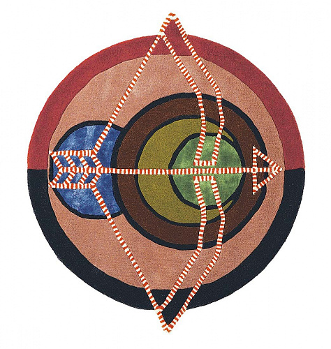 Zodiac boogschutter cirkel rond vloerkleed