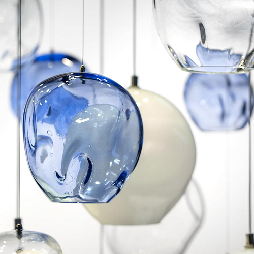 Blue Motion Murano Glas Kroonluchter