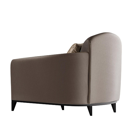 Artisan gemaakte grijze fauteuil