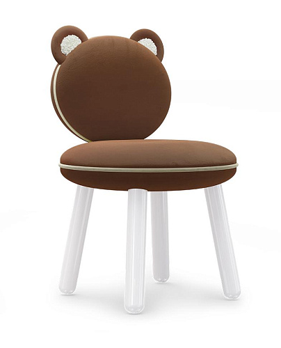 Fluffy Bear bruine kinderstoel