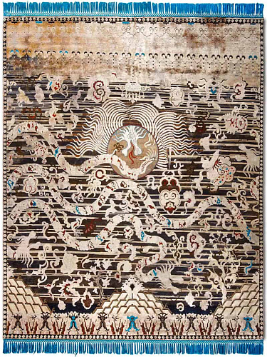 Dragon handgeknoopt tapijt