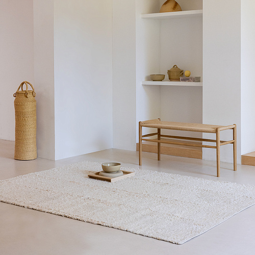 Craft fundament wolwit vloerkleed