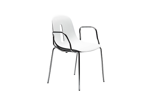 Gotham P Zwart & Witte Stoel (Set van 2)