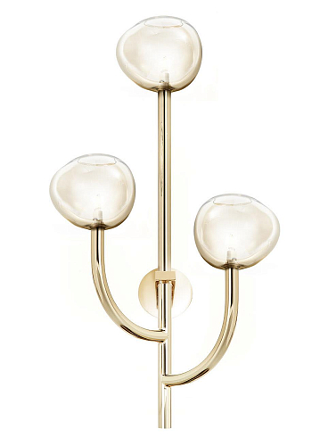 Honing Glas 3-Lichts Wandlamp