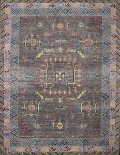 Khotan handgeknoopt wol vloerkleed