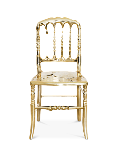 Empyrean gouden accent stoel