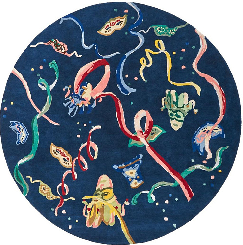 Carnaval rond luxe designer vloerkleed