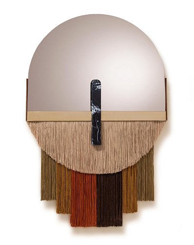 Souk Caramel decoratieve wandspiegel