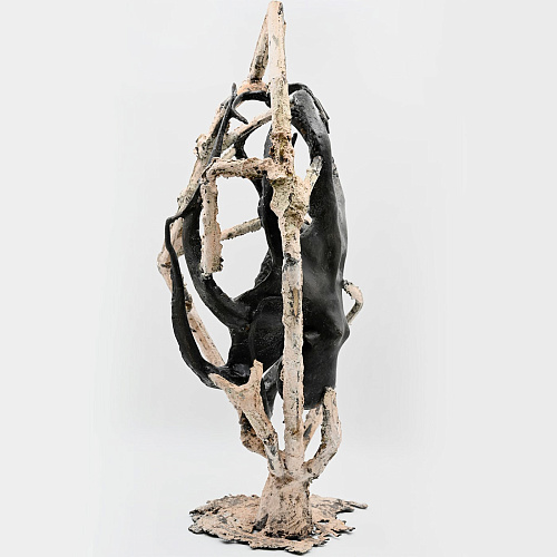 Bronzen octopus sculptuur