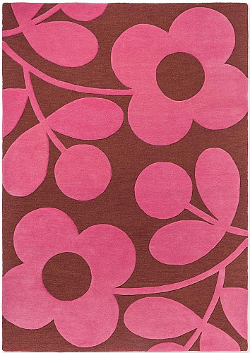 Sprig stem paprika designer wol vloerkleed