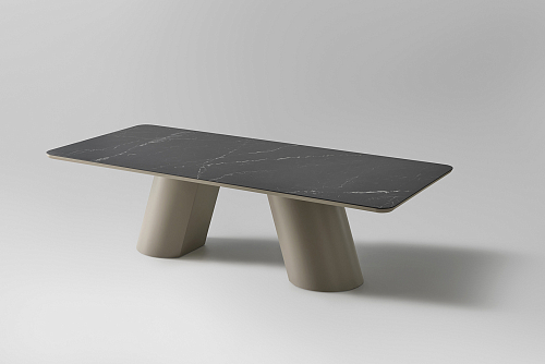 Altea zwarte eettafel met keramisch blad