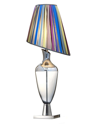 Meerkleurige Fumé Murano Glas Tafellamp