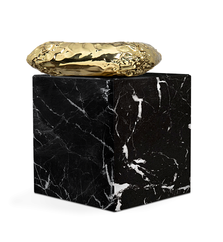 Megalith Nero Marquina bijzettafel