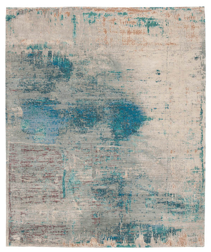 Artwork 22 grijs blauw vloerkleed
