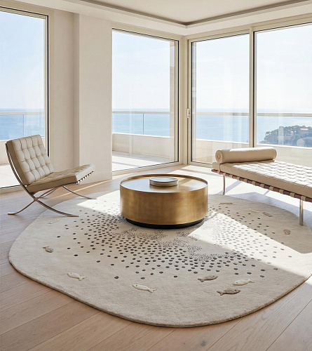 Ivory Halo luxe vloerkleed