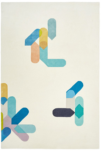 Color stamp designer vloerkleed