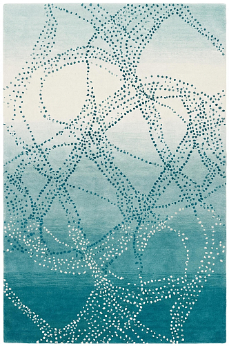 Ocean Web Teal vloerkleed
