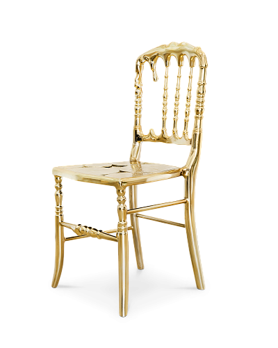 Empyrean gouden accent stoel