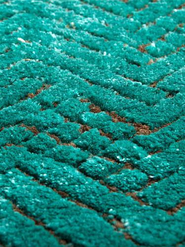 Verdiazul designer handgeweven tapijt