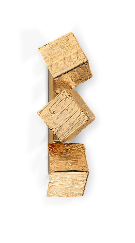 Geode grote wandlamp