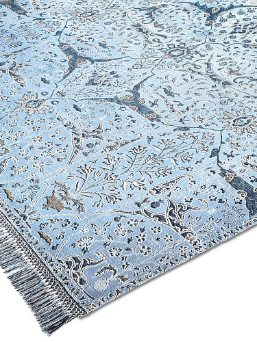 Teheran Blue handgemaakte luxe vloerkleed