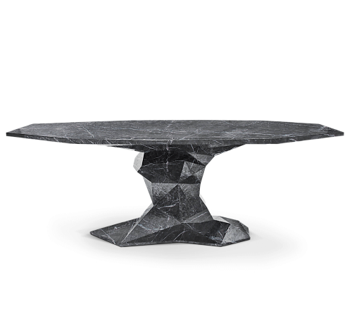 Bonsai faux-marmer luxe eettafel