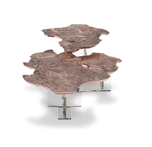 Caspian koperen salontafel