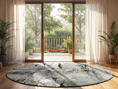 Alpine rond vloerkleed