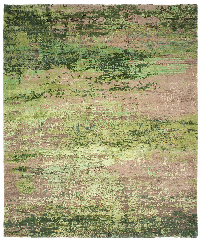 Artwork 27 groen vloerkleed