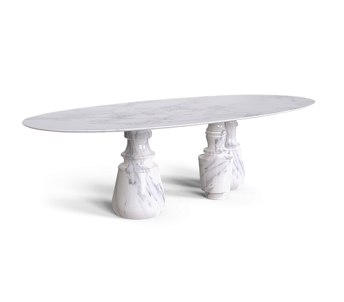 Obsidian ovale XL Estremoz eettafel