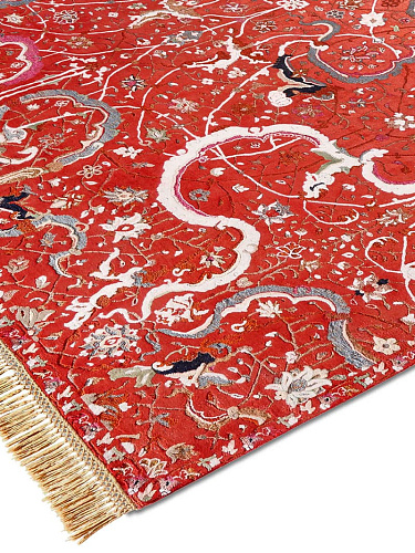 Tabriz Red luxe vloerkleed
