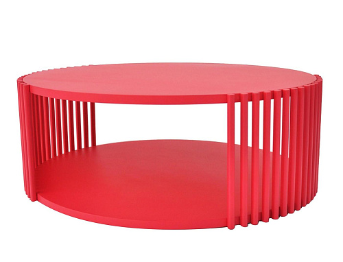 Elegante grote rode durmast salontafel