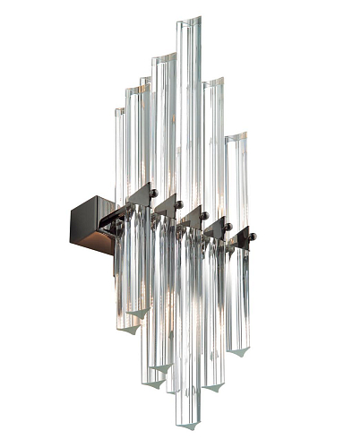 Vela Donker Nikkel Triedro Wandlamp