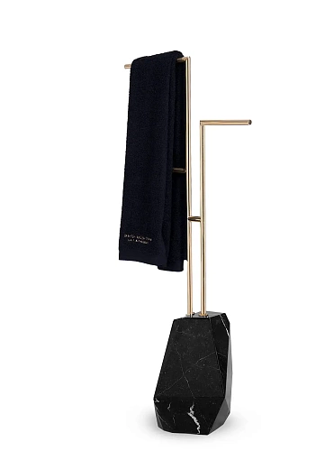 Brilliance zwarte handdoekrek