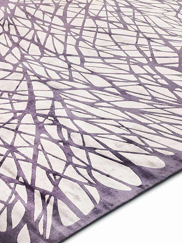 Dresden Light Lilac handgeknoopt vloerkleed