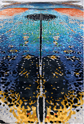 Scarab handgeknoopt tapijt