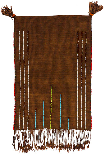 Cache sexe blauw groen tapijt