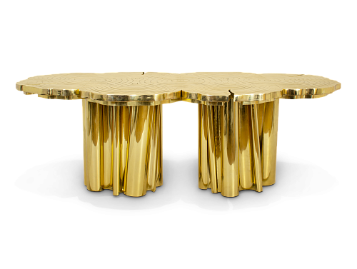 Artisan gouden eettafel