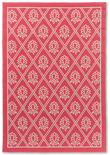 LA porchester klaproosrood outdoor vloerkleed