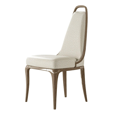Handgemaakte beige stoel