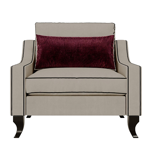 Compacte Fluwelen Fauteuil