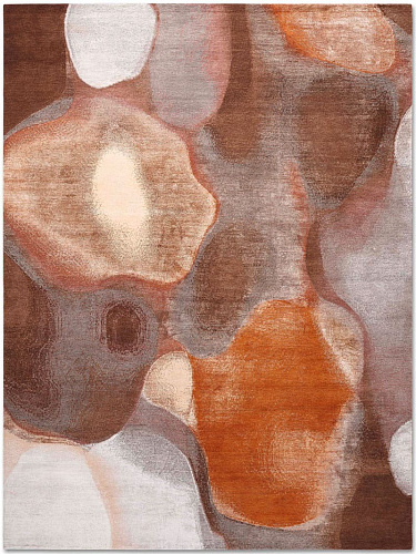 Copper Mauve handgemaakte luxe vloerkleed