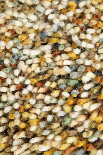 Pop art mosterd tapijt