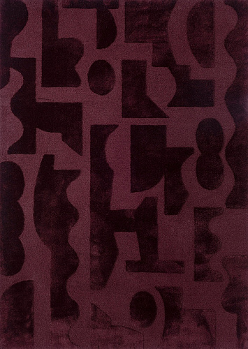 Mural modest bordeaux tapijt