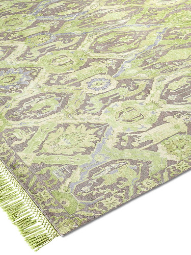 KavaBagh groen handgemaakte luxe vloerkleed