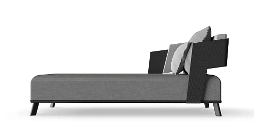 Crown grijze tuinligstoel